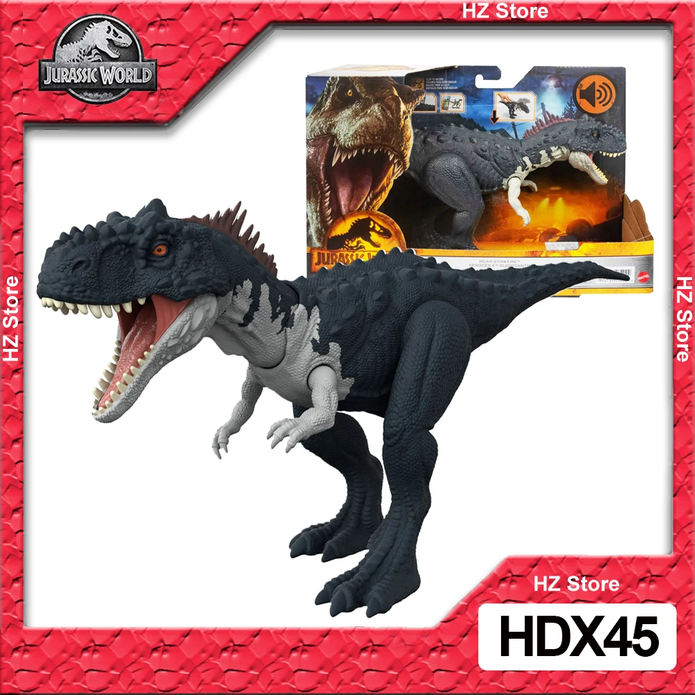 

Jurassic World Dominion Roar Strikers Rajasaurus Carnivore Dinosaur Action Roar Sound Dinosaurs Toy for Kids Birthday Gift HDX45