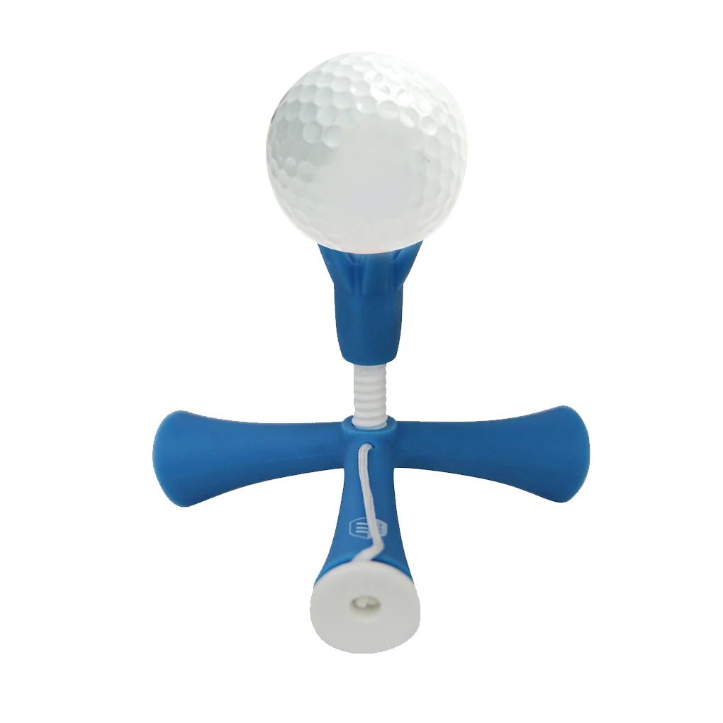 

Multifunctional Golf Tee Ball Studs Sleek Free Adjustment Training Accessories Stable Structure Triangle Magnetic for Outdoors