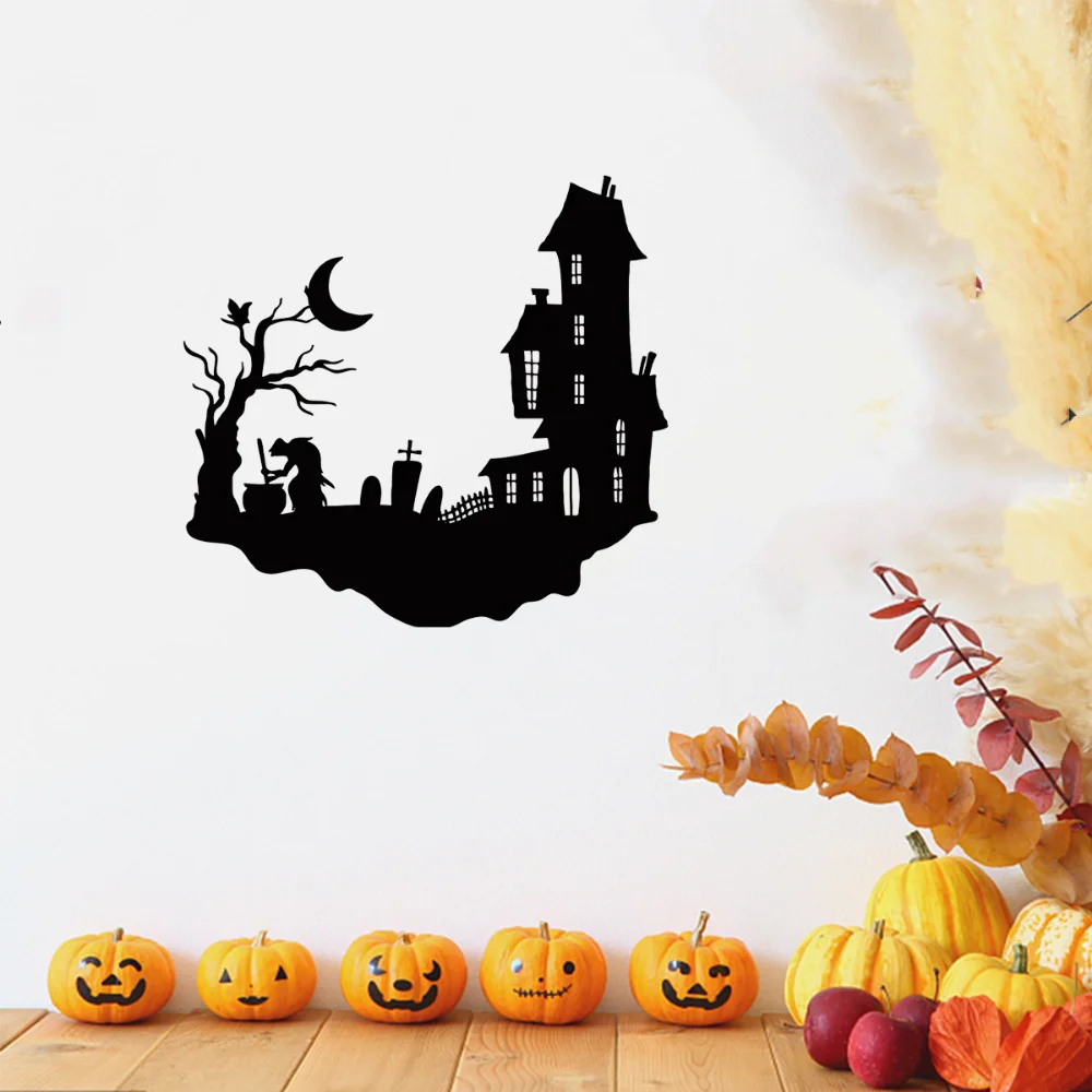 Металлический Силуэт Хэллоуин Декор Настенный Современное Украшение Комнаты