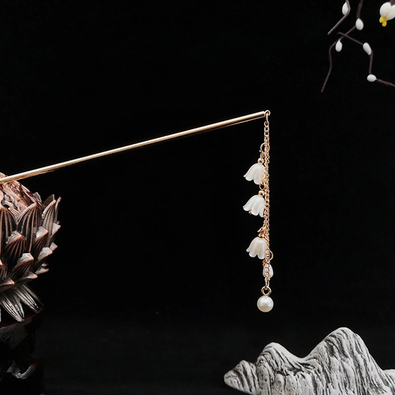 Классические заколки Hanfu Cheongsam колокольчик в стиле орхидеи палочки для волос