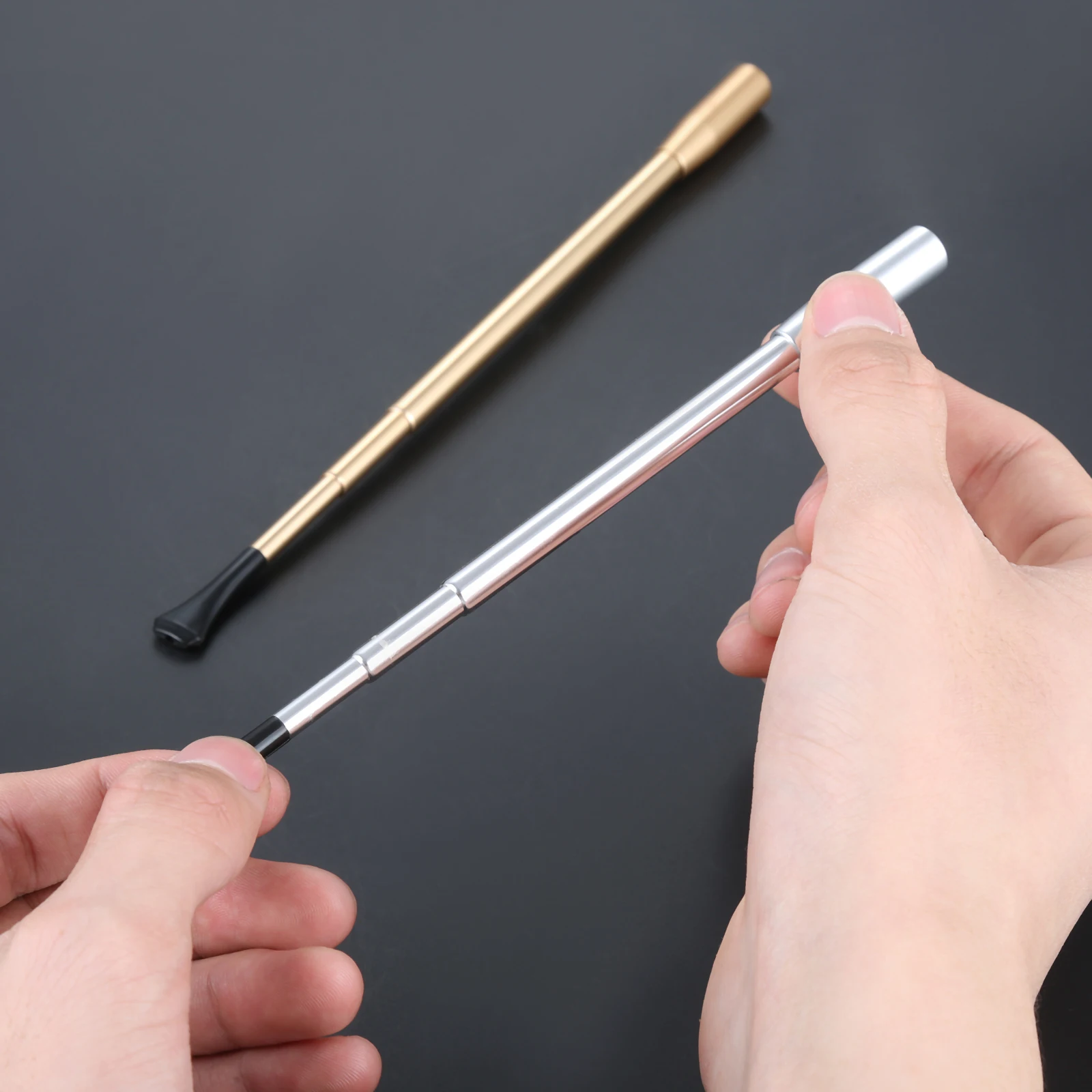 Винтажный тонкий женский держатель для сигарет трубка трехсекционный выдвижной