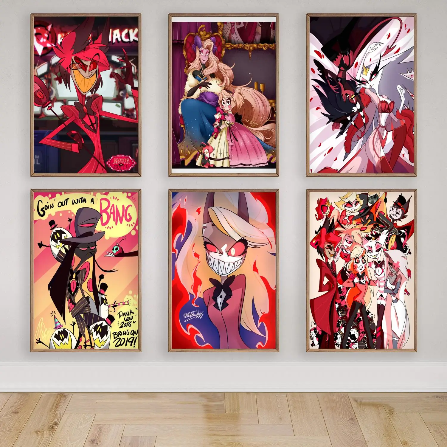 Hazbin Hotel Холст Плакат и Настенное Искусство Картина Печать Современная Семья