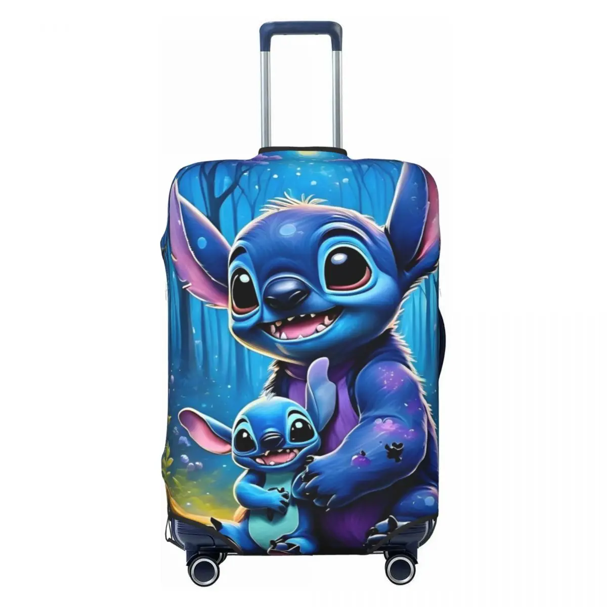 Stitch Cartoon Suitcase Cover Travel Flight Practical Luggage Case Protection