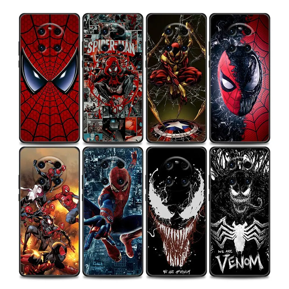 

Phone Case for Huawei Y6 Y7 Y9 2019 Y5p Y6p Y8s Y8p Y9a Y7a Mate 10 20 40 Pro RS Soft Case Venom Spiderman Marvel