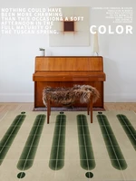 retro classic living room carpet french nordic geometric art checkerboard design bedroom rug coffee table mat luxury home decor