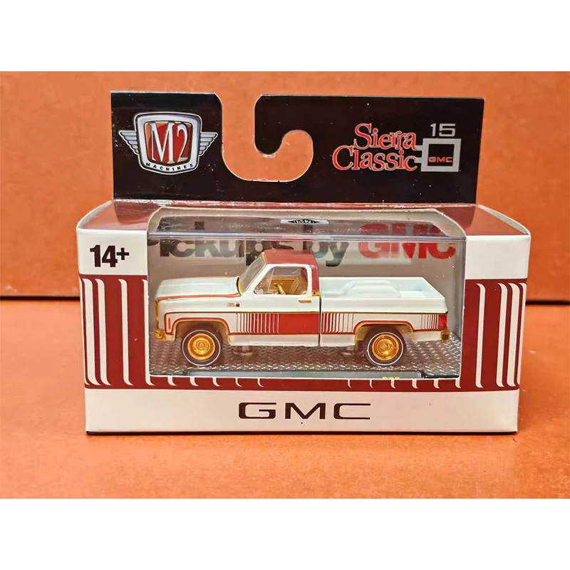 M2 1:64 GMC Пикап серии литая под давлением модель автомобиля из сплава детский