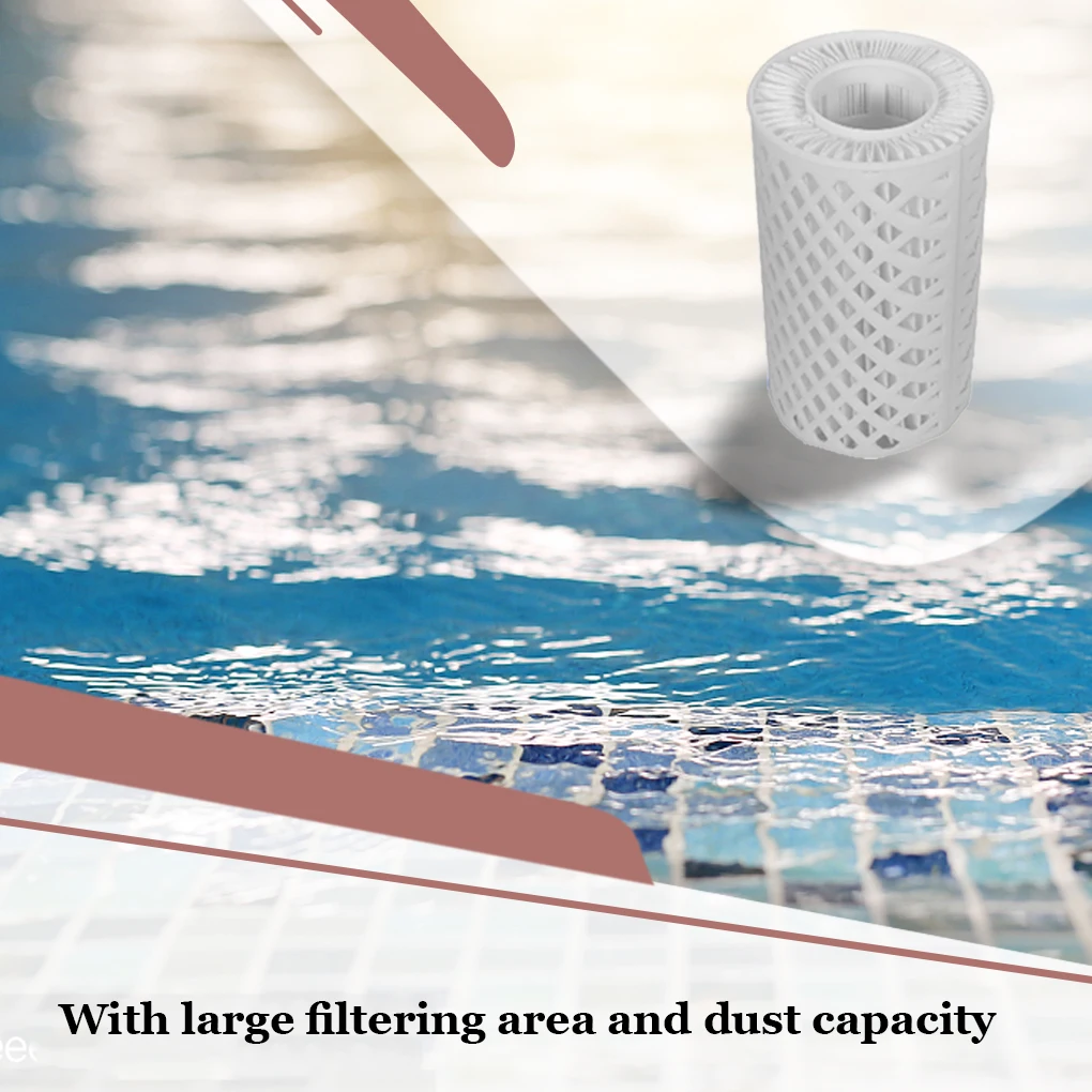

9 Pieces Swimming Pool Filter Gym Pools Water Filters Upgrade Maintenance Spare Parts Replacement for Orange Sun Q001