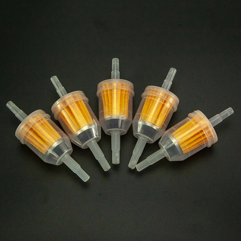 

5pcs Inline Gas/fuel Filter 6mm-8mm For Small Engine Auto Motorcycle Oil Filt Filter Petrol Cup