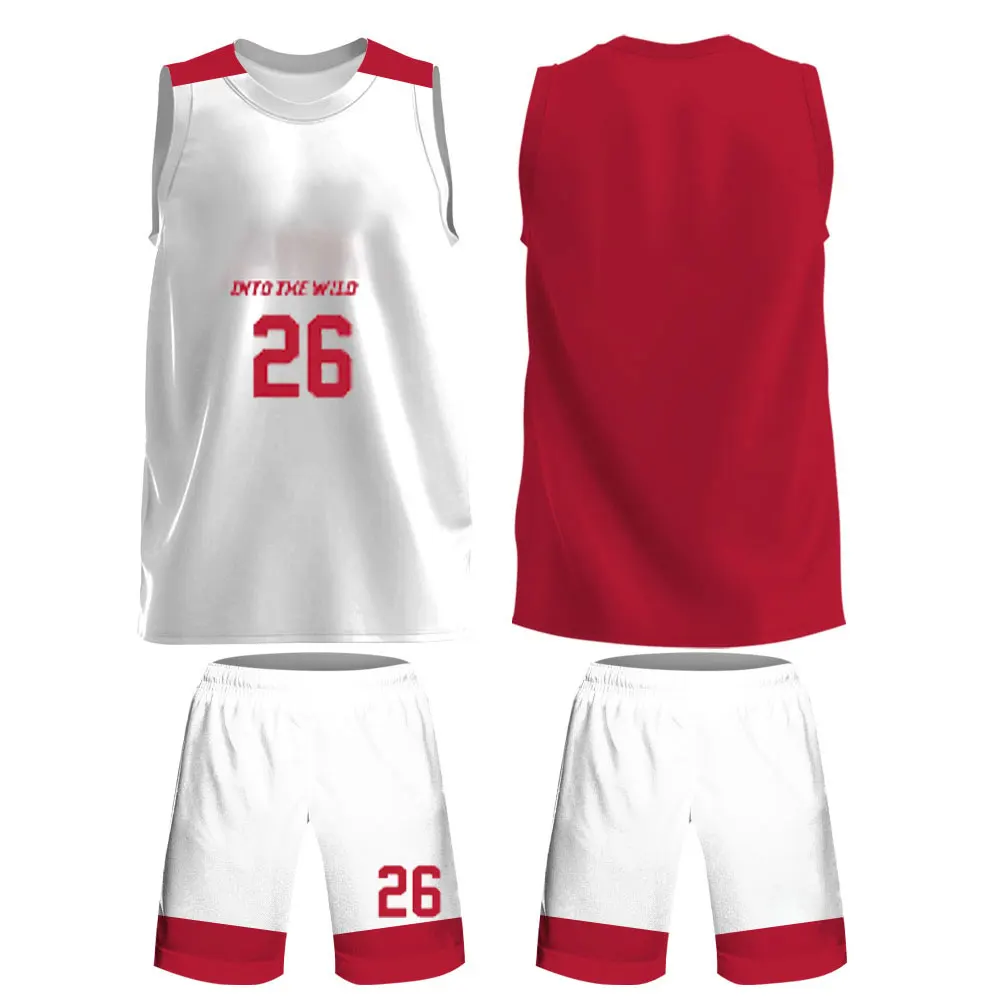 Customized Men Basketball Uniform Suit Professional Team Men Basketball Jersey Suit High Quality Quick Drying Sportswear