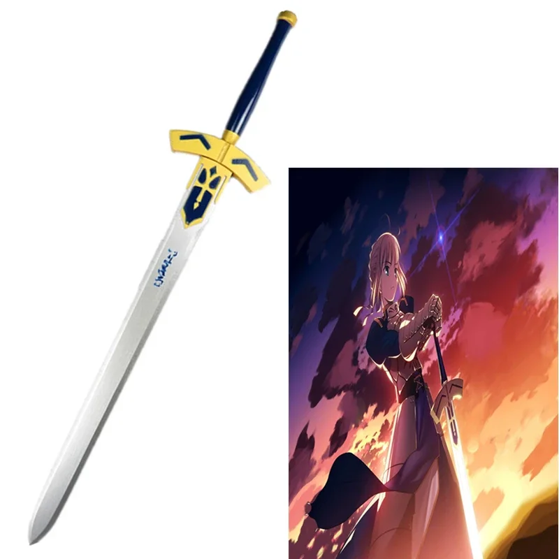 [Забавный] 114 см Косплей Fate Stay Night меч Артура пендригон черный белый Экскалибур