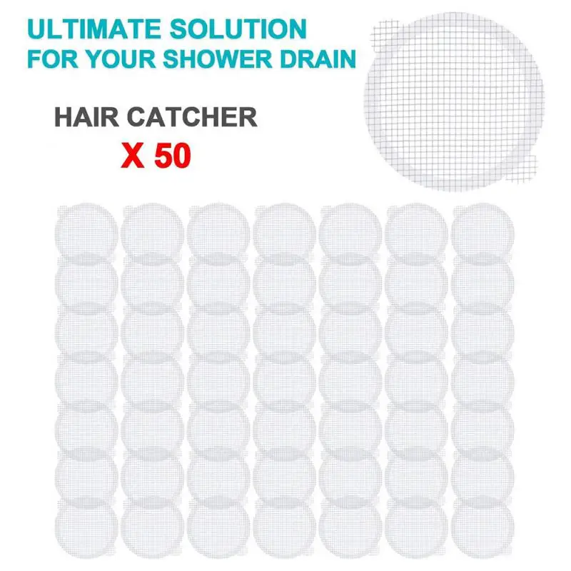 

Круглая ловушка для волос, ловушка для душа, обычная сетчатая фильтрующая наклейка для слива волос в канализационной раковине, 25/50 шт., 110 мм, наклейка на пол