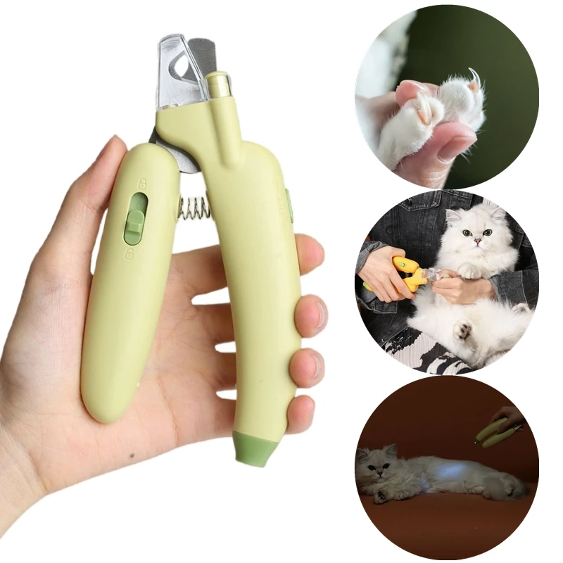 

Профессиональные ножницы для стрижки когтей домашних животных, ножницы для стрижки когтей домашних животных, собак, кошек, ножницы со свето...