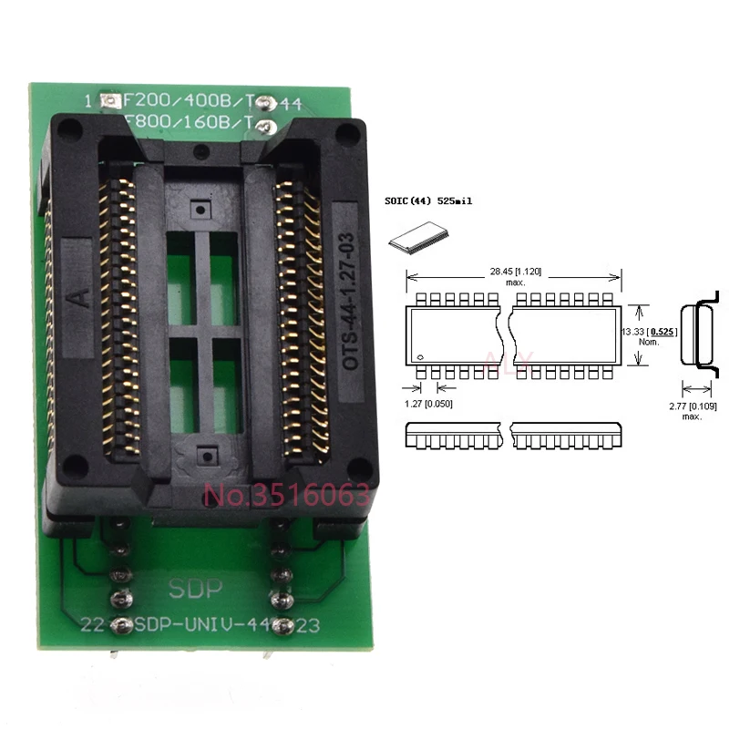 SOP44/PSOP44 до DIP44 SOP44/SOIC44/стандартная диагностическая розетка адаптер для