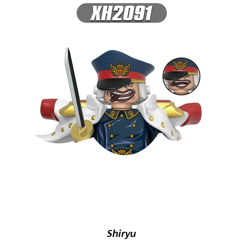 X0359Luffy Zoro Kuma Shiryu строительные блоки японские аниме-кирпичи куклы мини-игрушки