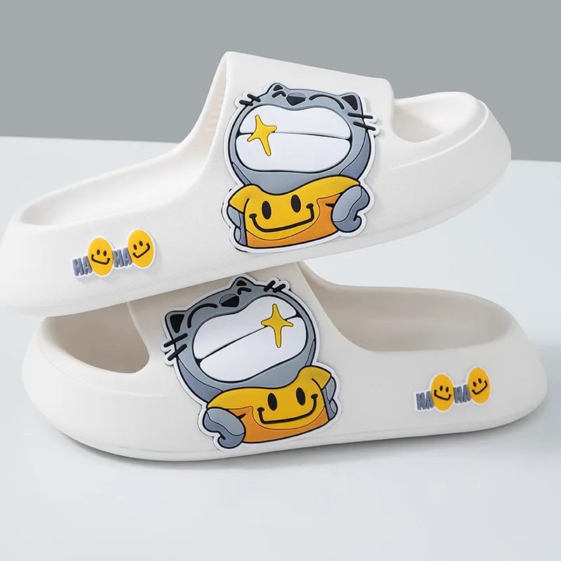 Cute Pink Home Slipper for Women Summer Light EVA Couples Sandals Outdoor Shoes Slides Indoor Outdoor Beach Womens Flip Flops