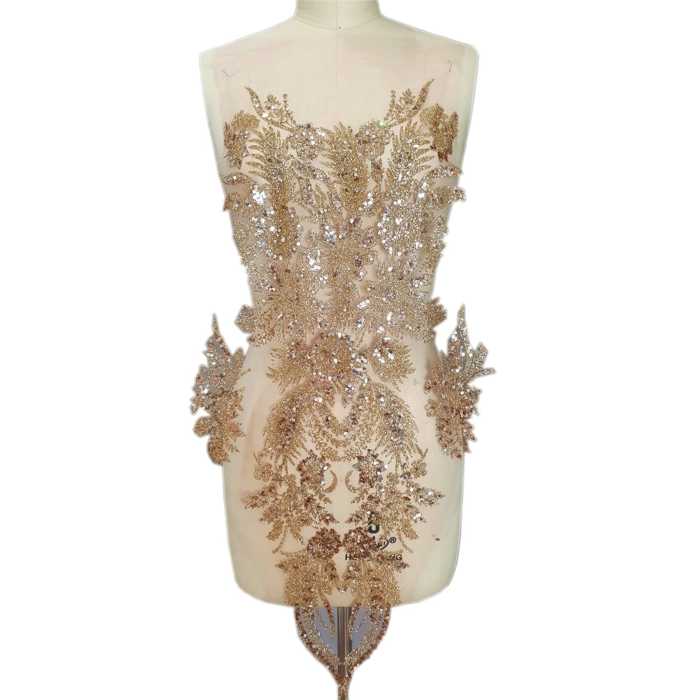 Женский лиф с блестками свадебные украшения нашивки аппликация для шитья дизайн