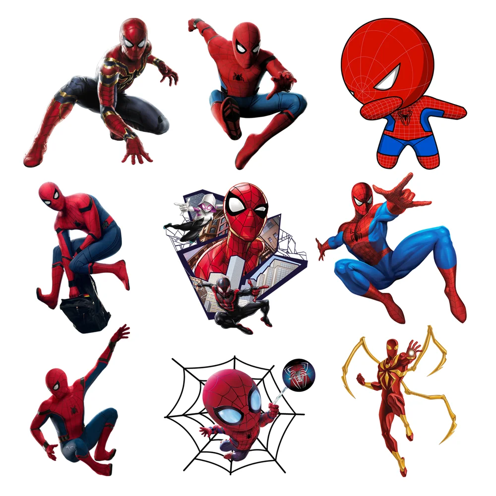 

Lightning Offers Free Shipping Disney Marvel Spider-Man Fusible Stickers Iron-on Transfers For Clothing Thermal Adhesive Patches