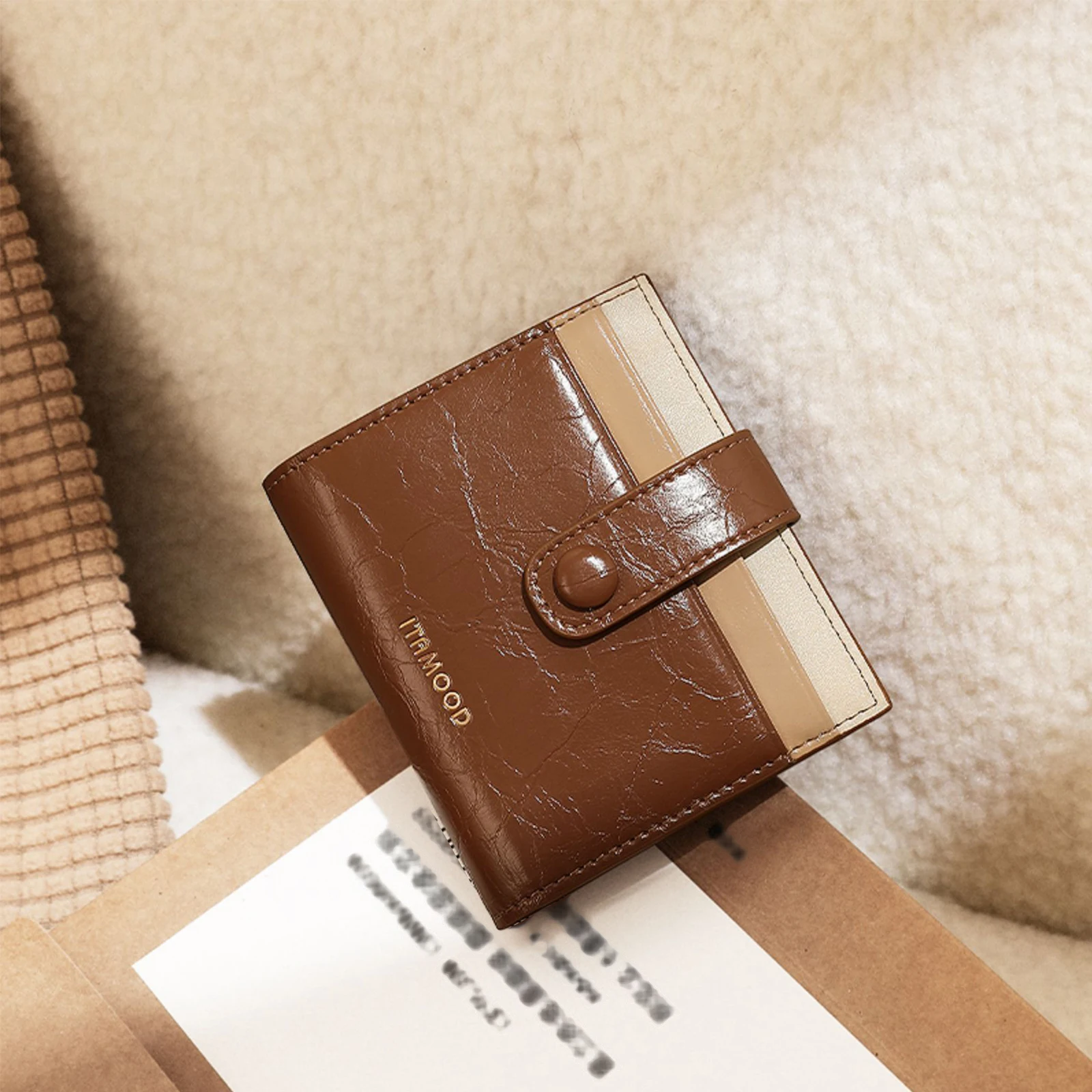 Женский кошелек из искусственной кожи с отделением для карт