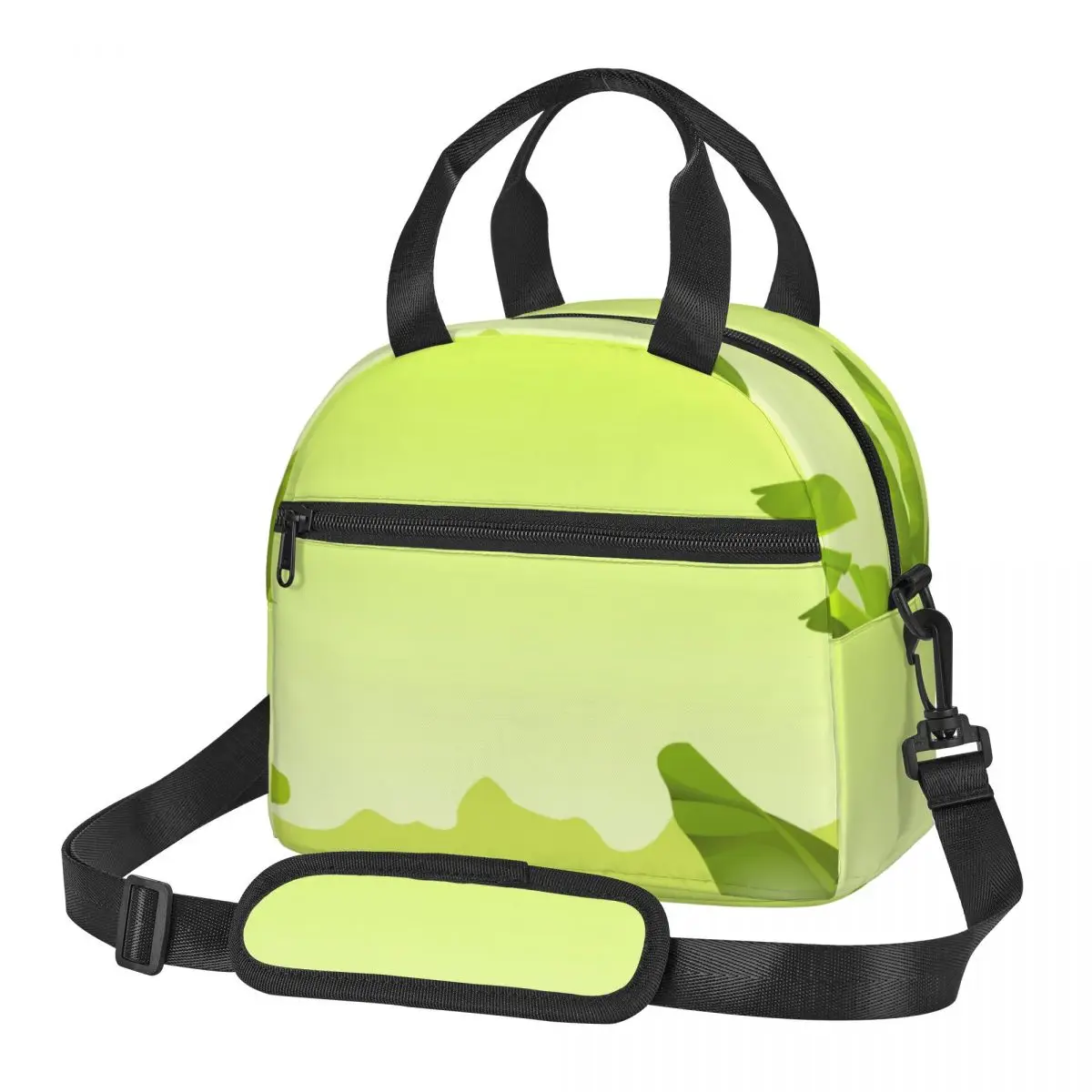 

Portable Lunch Bag Banner With Banana Trees Insulated Cooler Bag Thermal Food Picnic Lunch Bag for Women Kids