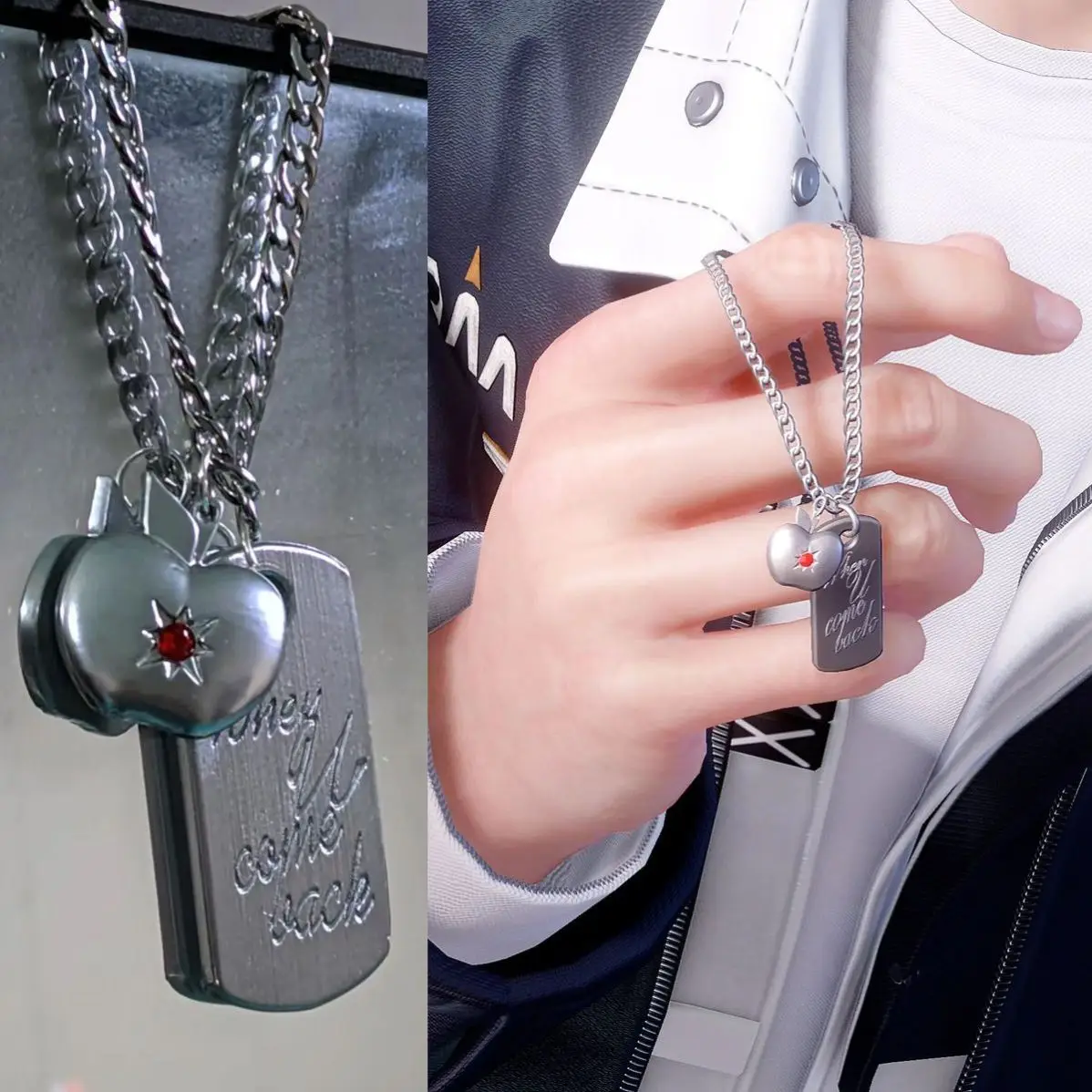 Ожерелье из аниме Love and Deepspace сильус рафайель цепочка ожерелья до ключиц высокое