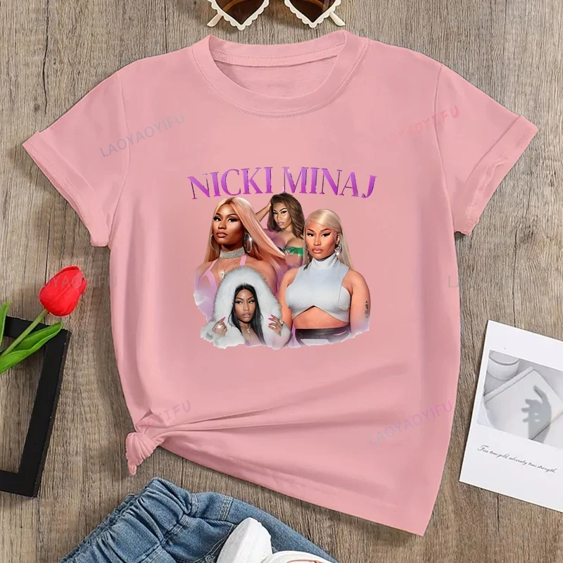 Классическая женская рубашка с принтом плаката в стиле рэпера NICKI MINAJ