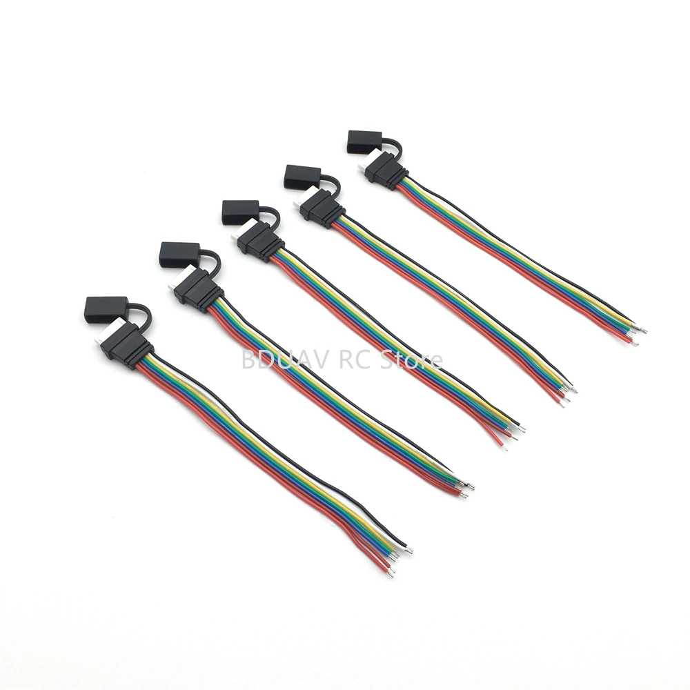 5PCS RC Aircraft 6S Balance Head with Cap Extension Charging Cable Lead Cord 20cm DIY for TATTU Fullymax Herewin Lipo Battery