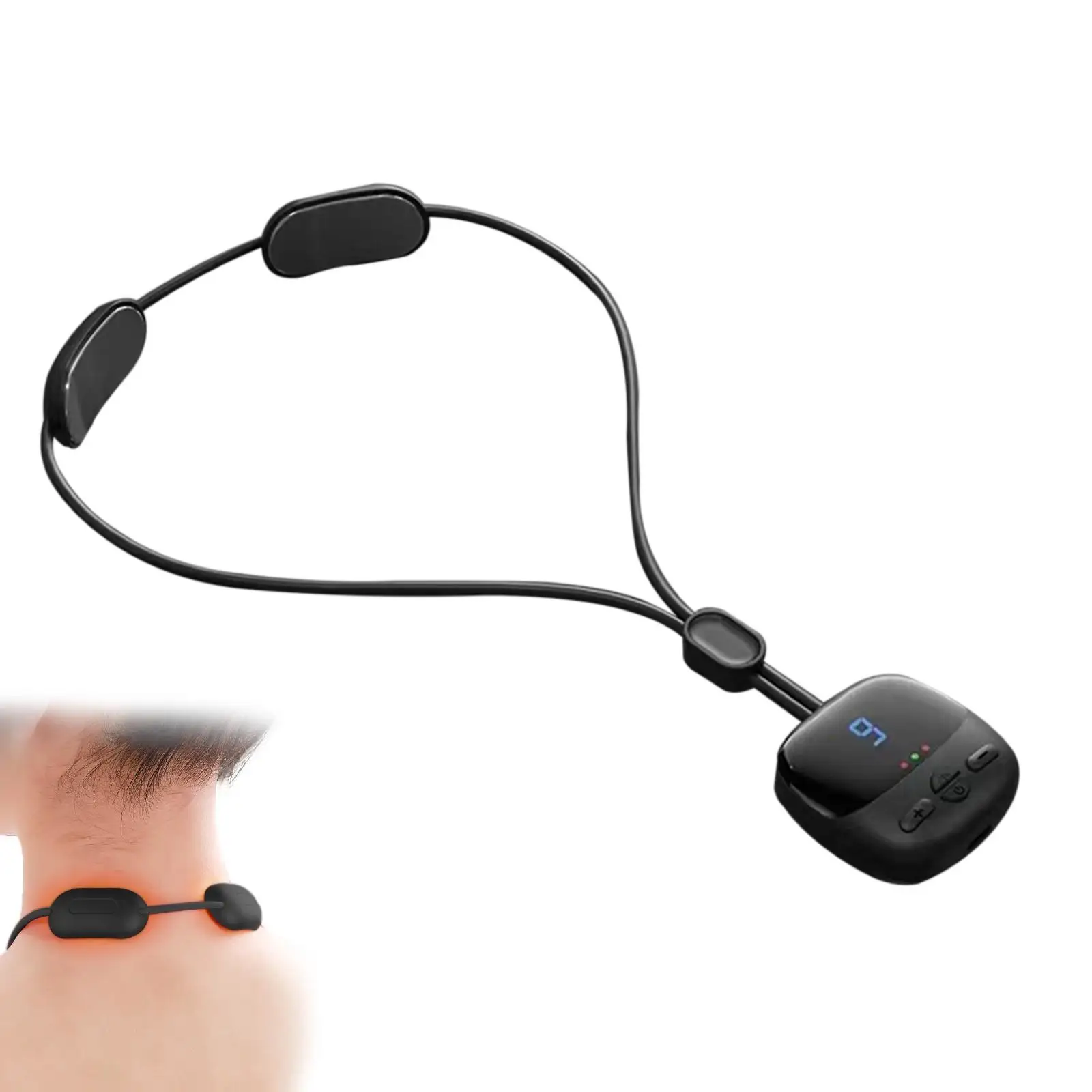 

Умный подвесной шейный телефон с горячим компрессом, портативный мини-кошелек EMS TENS, массаж спины, бедра, облегчение боли, расслабление