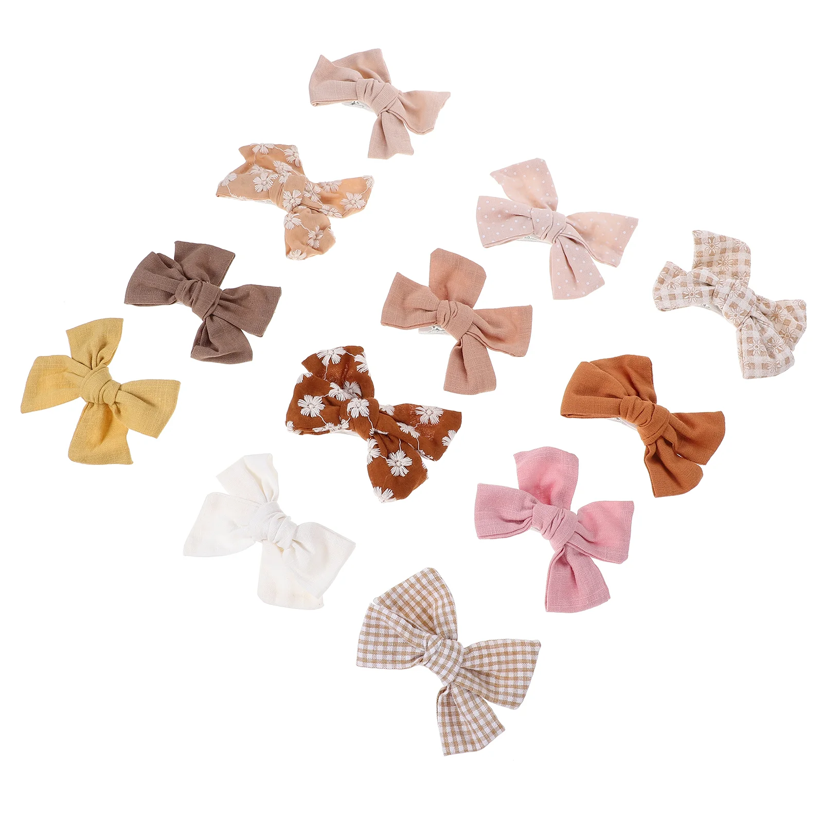 

12 Pcs Hair Toppers Little Girl Accessories Bows Manual Clips Barrettes Girls Child