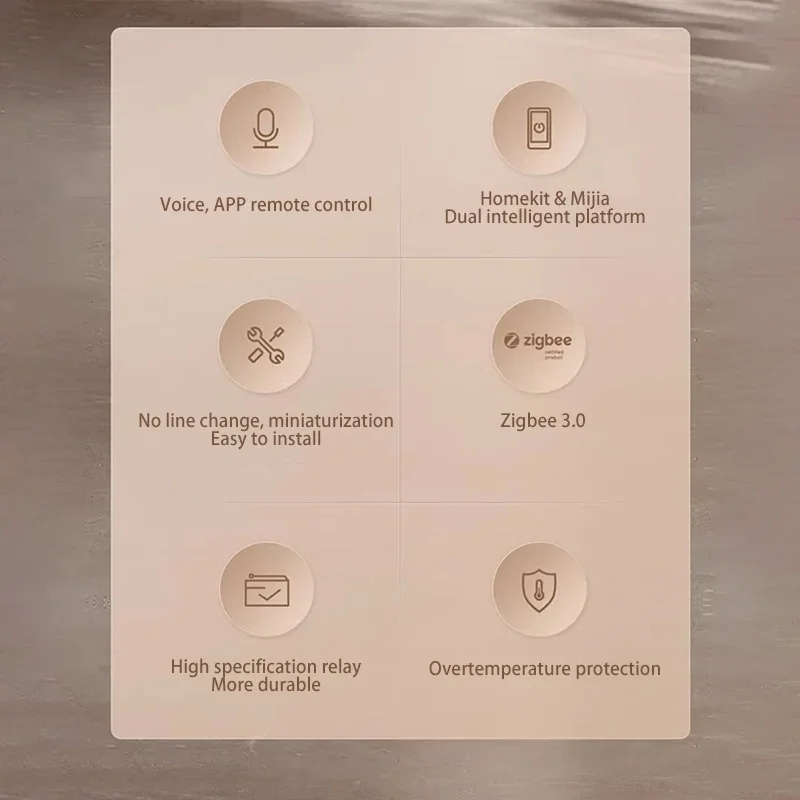 Фото Умный настенный выключатель Aqara E1, беспроводной, Zigbee 3.0, с/без нейтрального провода, совместим с MiHome и HomeKit №3
