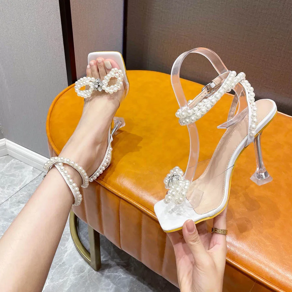 

BIKINIKEY Women Shoes Heels Thick Sole Luxury Sandals Woman Summer 2022 Straps Fashion Shoe Platform Women's