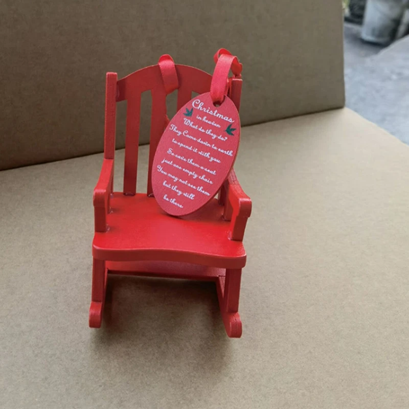 Мини-качалка В Стиле Ретро Игрушечный Аксессуар Деревянная Модель Фигурка Для