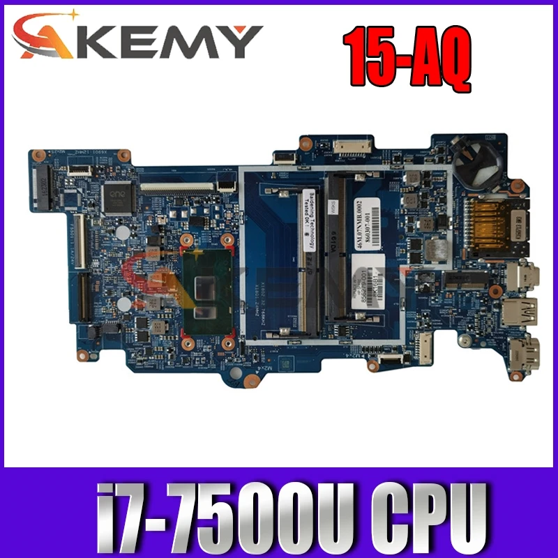 

For HP X360 M6-AQ 15-AQ Laptop Motherboard With SR2ZY i7-7500u CPU 858871-601 858871-001 448.07N07.002N 100% Tested Fast Ship