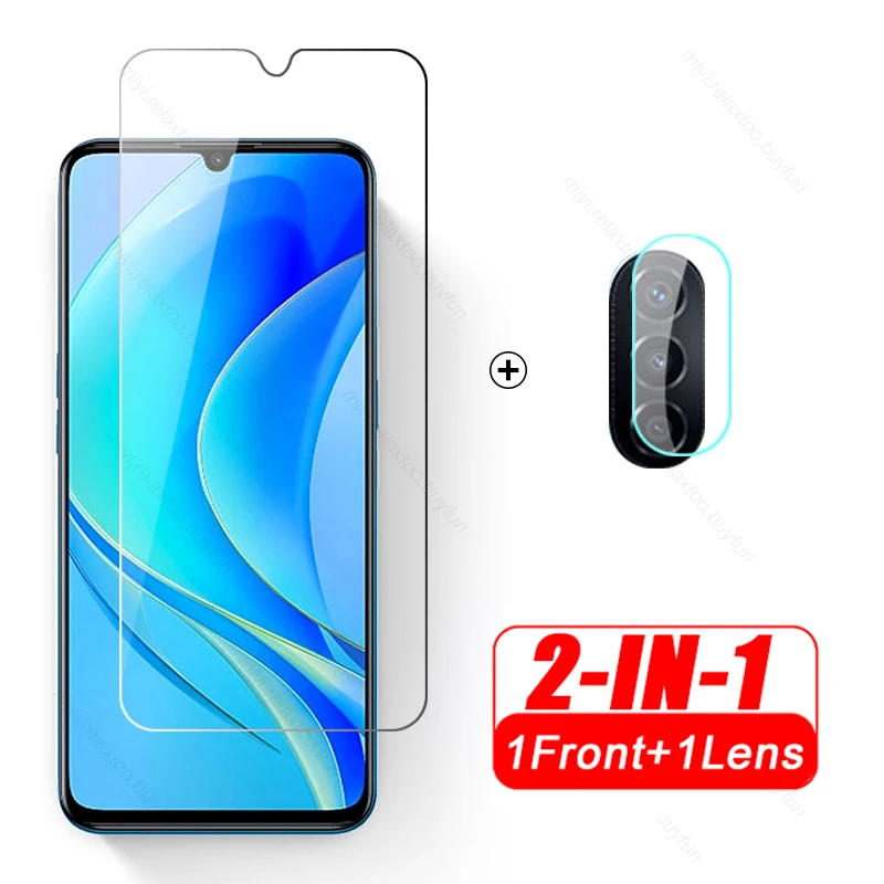 

2-в-1 Защитное стекло для камеры Huawei Nova Y70 + Y70 Plus 2022 Hauwei Nova Y 70 стекло 6,75 "Защитная пленка для экрана Защитная крышка