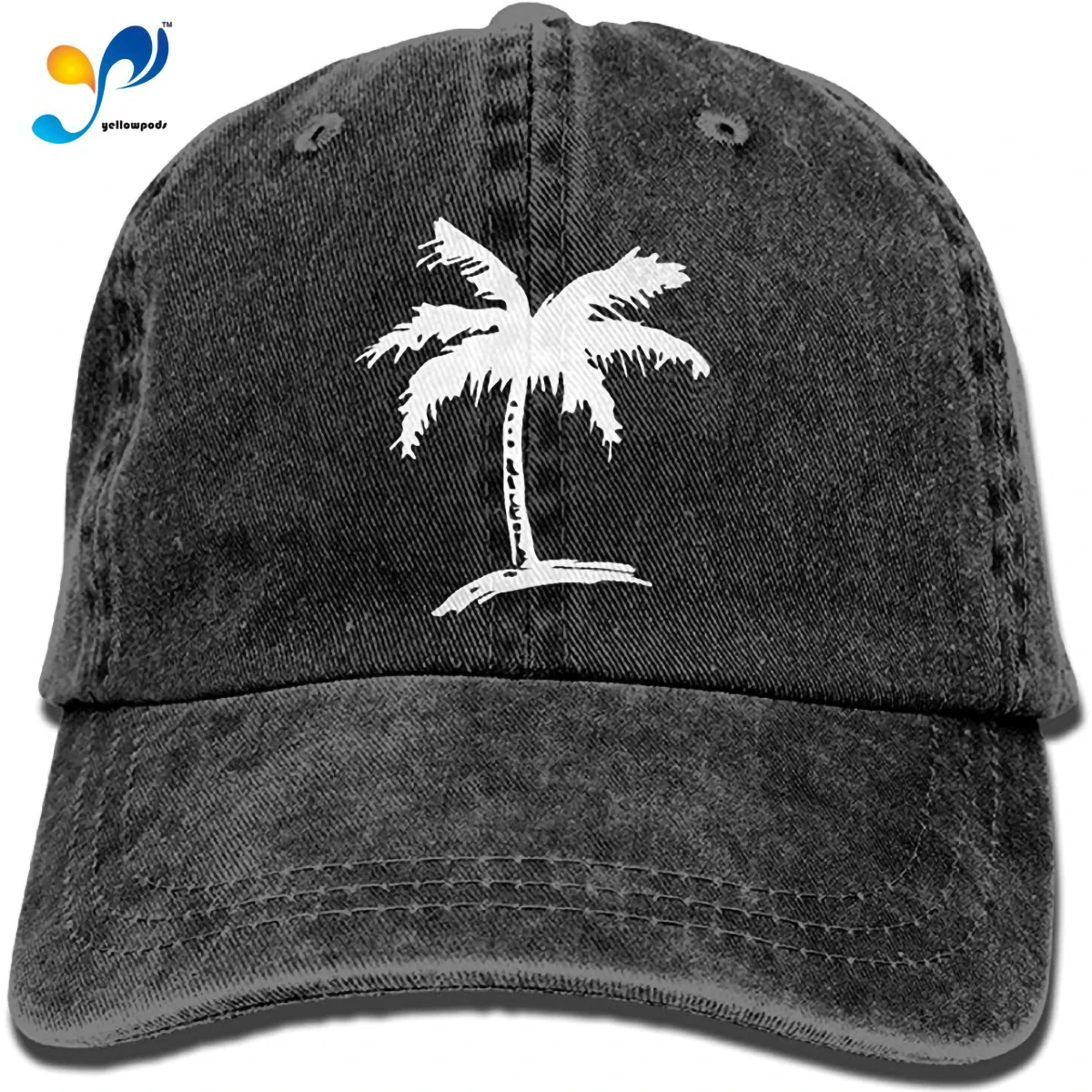 

Sports Denim Cap Palm Tree Men Women Snapback Caps Adjustable Baseball Cap