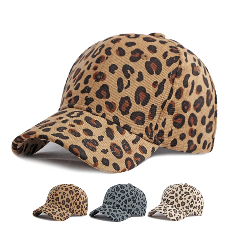 

Unisex Leopard Print Baseball Cap Hip Hop Cap Men's Women's Sun Hat Adjustable Cap