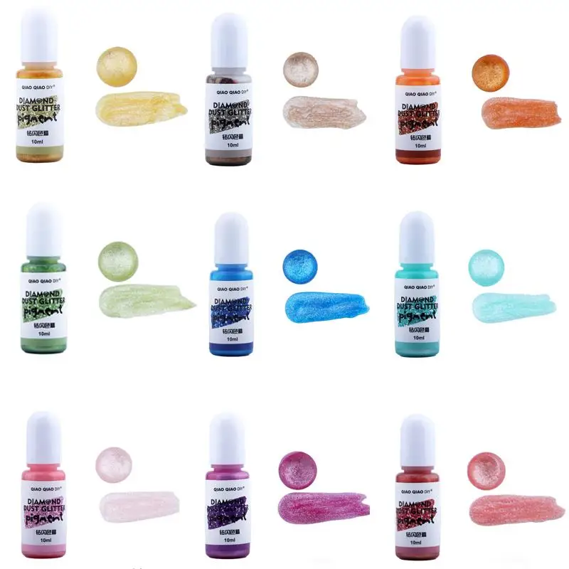 Пигмент для смолы 24 цветов блестящий краситель мечты пигмент уф эпоксидной литье