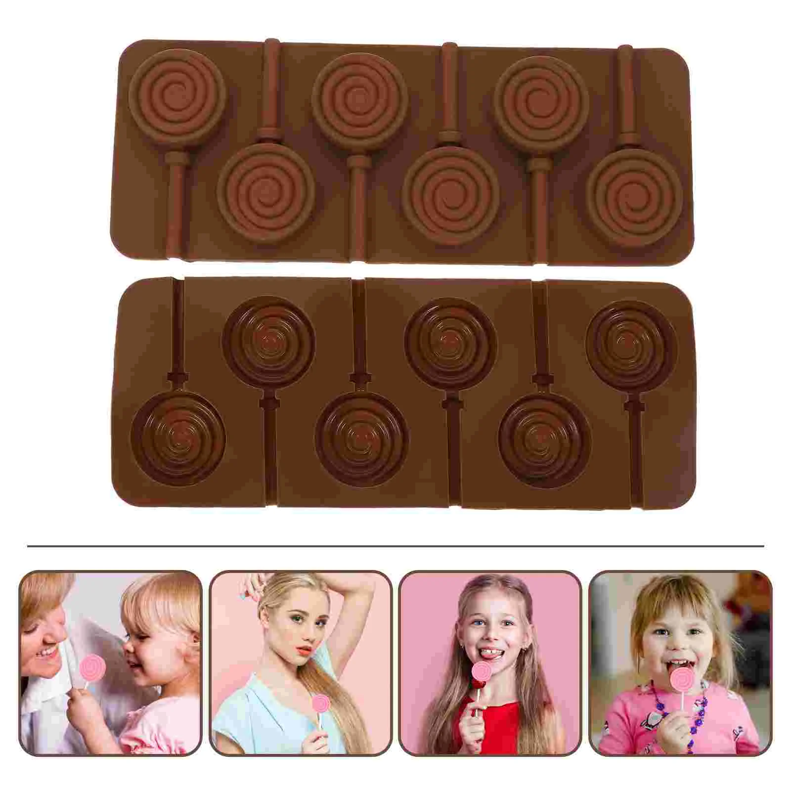 

Molds Mold Silicone Lollipop Chocolate Baking Candy Cake Round Sucker Moulds Cookie Fondant Biscuit Ice Kitchen accessories