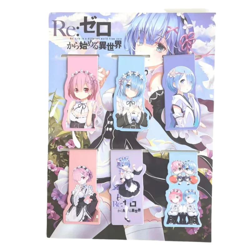 

Re:Zero Kara Hajimeru Isekai Seikatsu Anime Magnetic Bookmark Magnet Bookmark Child Student Kawaii Gift Bookmarks Office