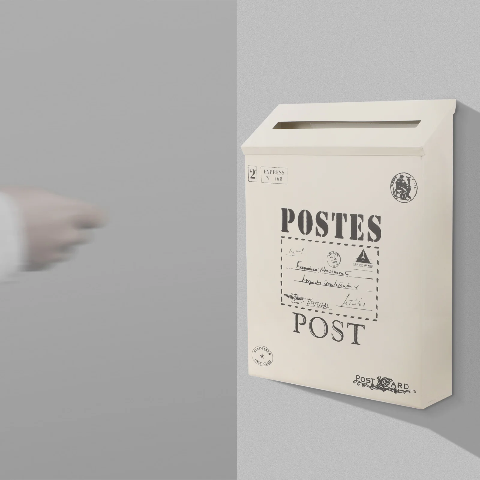 

Iron Letter Box Retro Wall Mount Post Box Retro Letter Box Mail Box For Garden