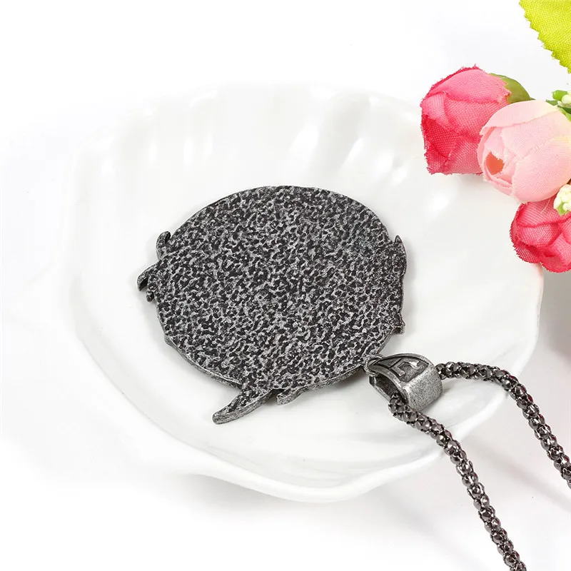 Винтажное готическое Ожерелье Подвеска волшебника голова Волка Птица Форма