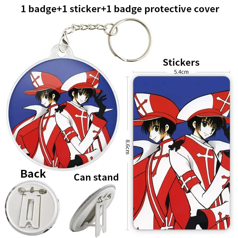 Sumeragi Subaru X игра аниме персонаж мягкая кнопка значок брошь якорь периферийные