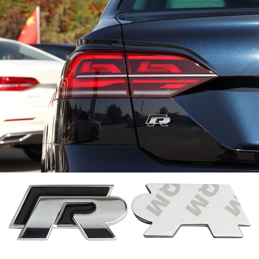 3D эмблема передней решетки автомобиля кузова багажника R Rline логотип значок