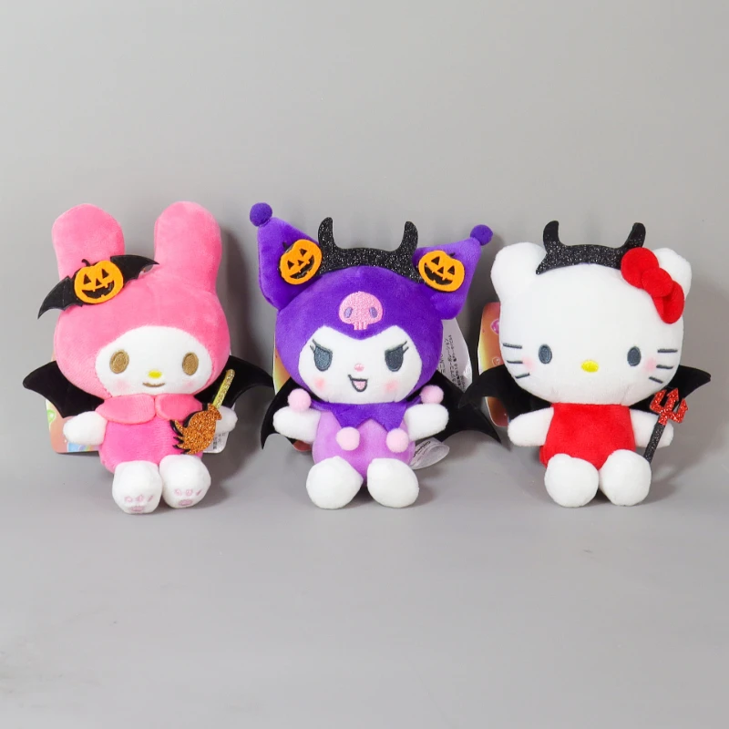 

Новинка японская милая кукла на Хэллоуин Sanrio куроми моя мелодия Китти кошка плюшевая кукла мультяшная аниме сумка брелок кулон подарок на д...