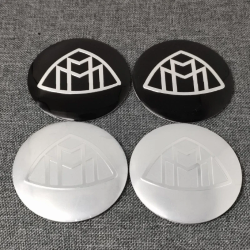 

4pcs 56mm Aluminum Maybach Logo Car Wheel Center Hub Sticker Rim Refit Badge Covers Decoration Emblem Auto Accessories
