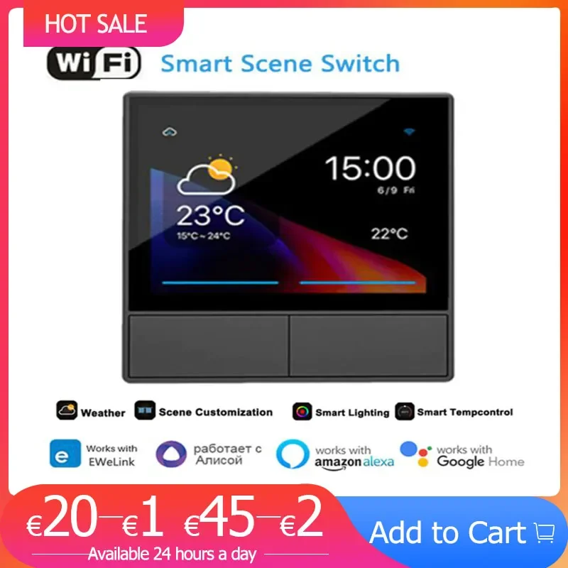 

Новинка 2023NEW настенная тактильная настенная панель multi-en-1, NPanel WiFi, Интеллектуальный домашний термостат