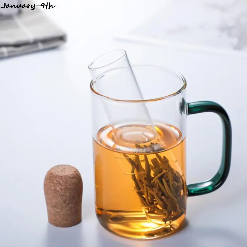 

1Pc Tea Infuser Creative Pipe Glass Design Tea Strainer For Mug Fancy Filter For Puer Tea Herb Tea Tools Accessories