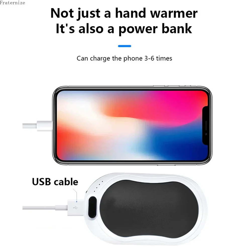 Портативный внешний аккумулятор 10000 мАч обогреватели для рук уличный ручной