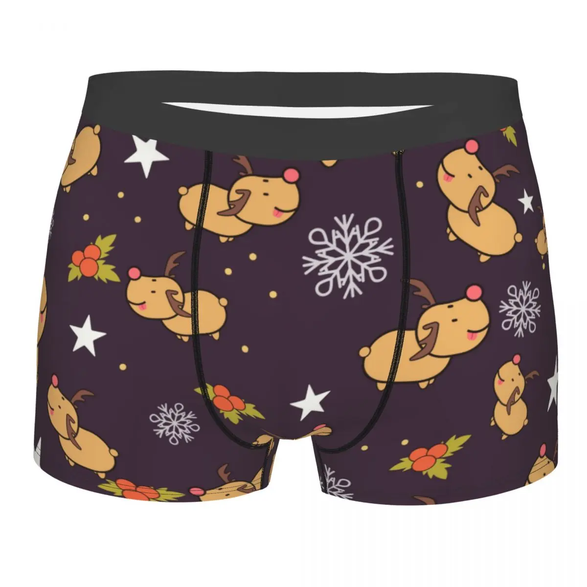 

Mens Boxer Sexy Underwear Santa Claus Underpants Male Panties Pouch Short Pants Sexy Boxing