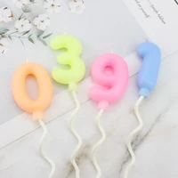 baking cartoon color balloon candy number candle decoration wedding children happy birthday party plugin dress up cake topper