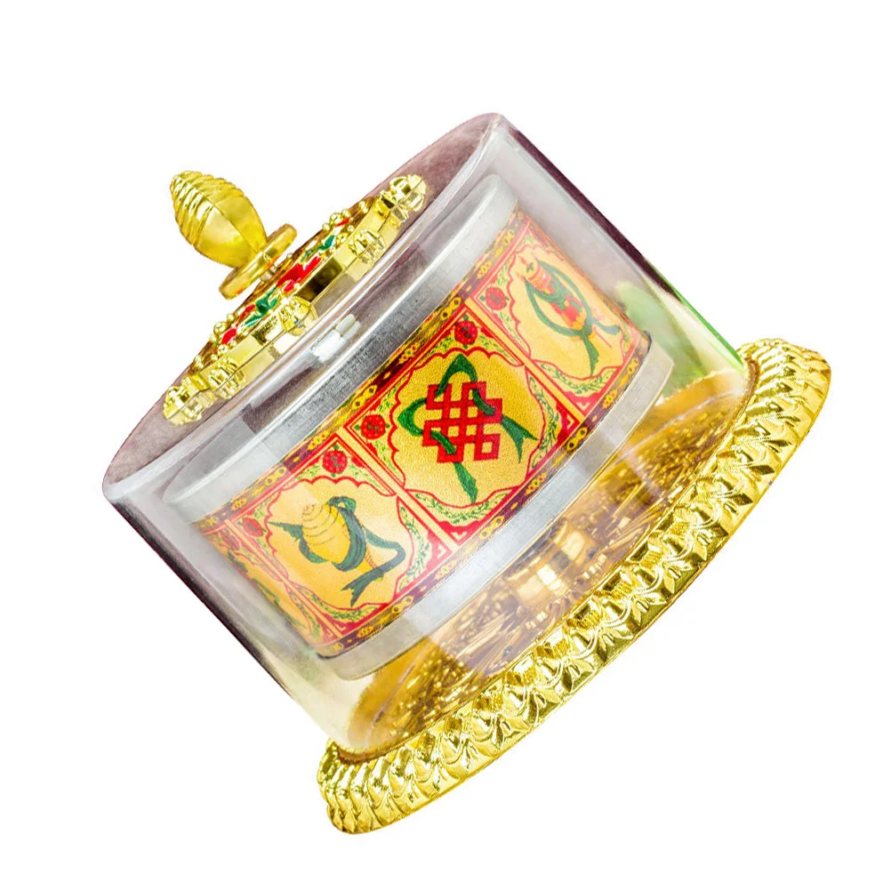 

Wheel Prayer Car Tibetan Decoration Solar Interior Tibet Handheld Religious Ornament Decorations Statue Decorative Figure